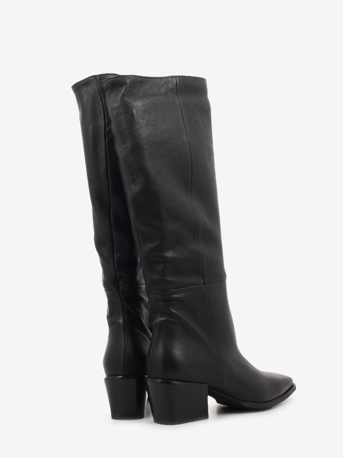 SQUARE TOE LEATHER BOOT BLACK RAYA-06_BLACK
