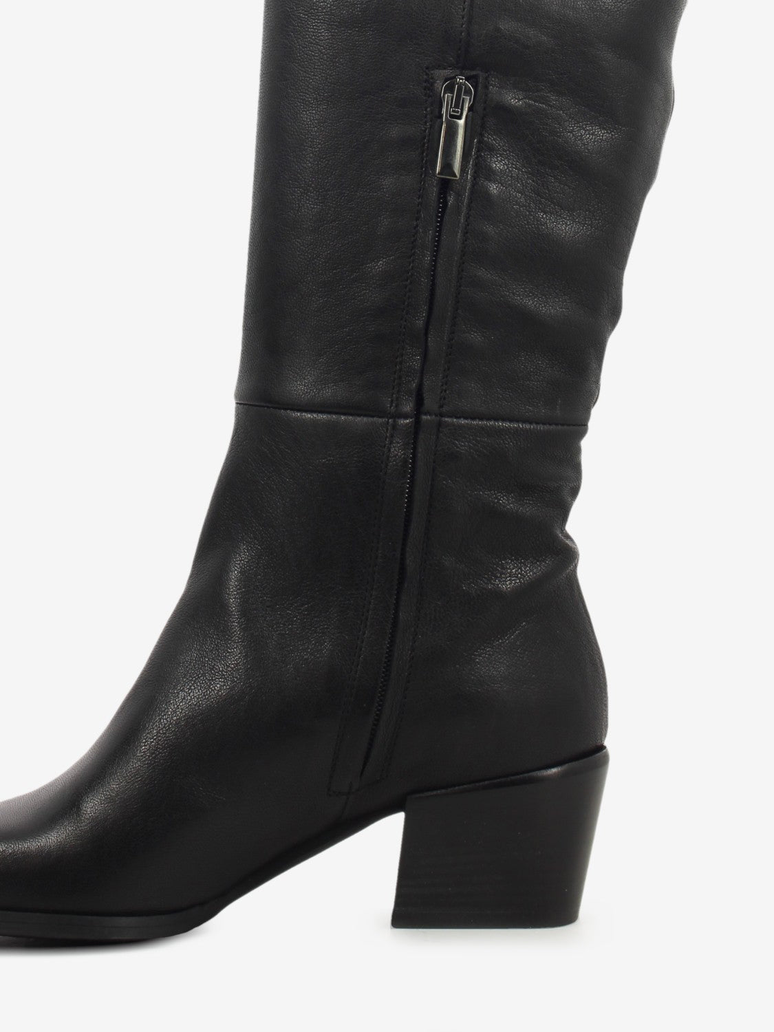 SQUARE TOE LEATHER BOOT BLACK RAYA-06_BLACK