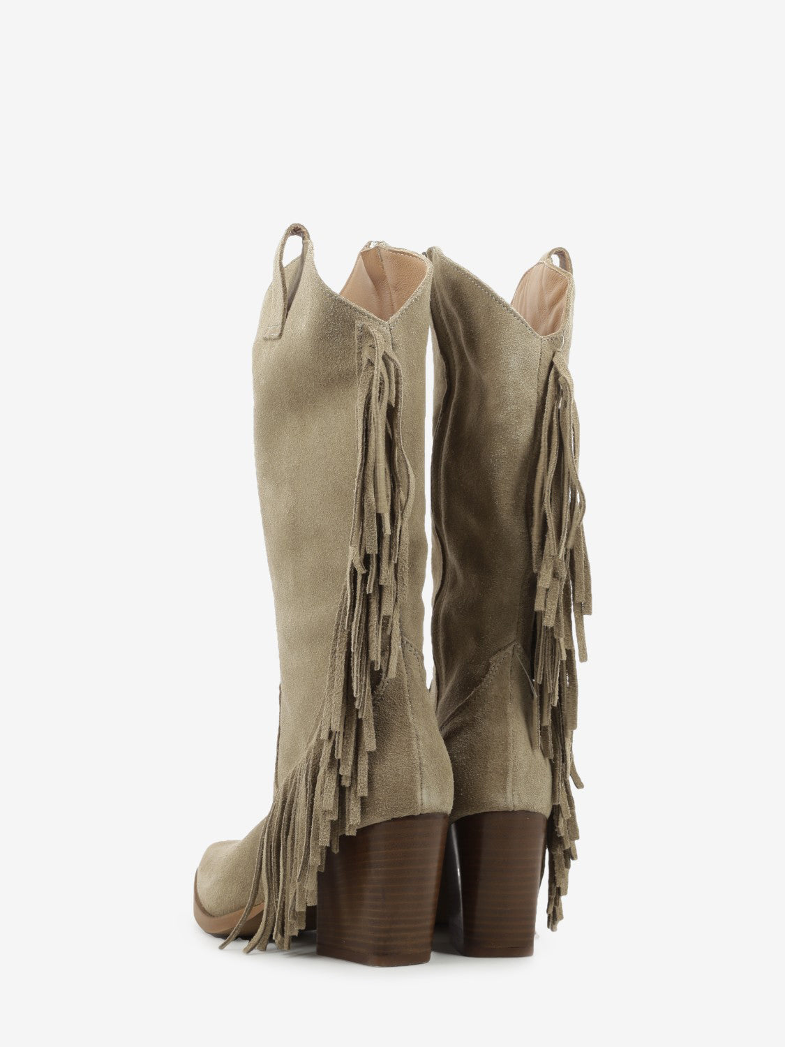 Stivali Mara in camoscio beige