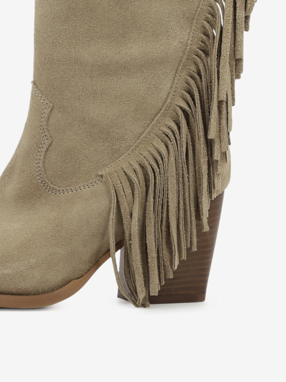 Stivali Mara in camoscio beige