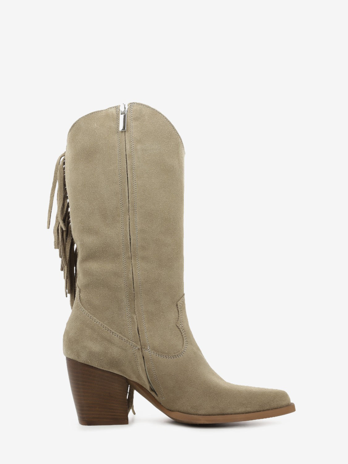 Stivali Mara in camoscio beige