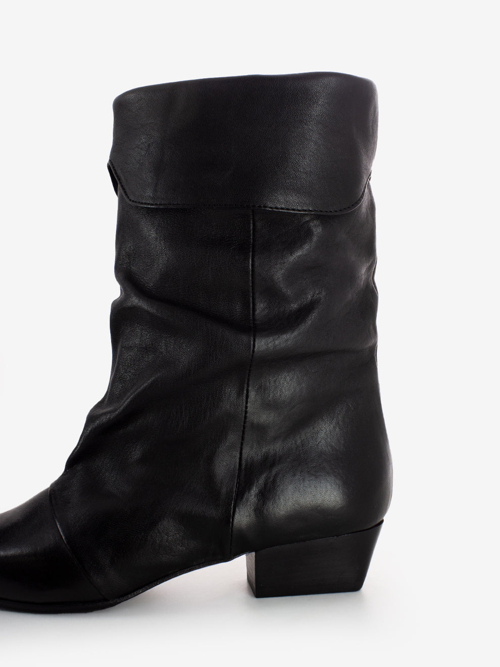3 CM HEEL BLACK ANKLE BOOT 3118_NERO