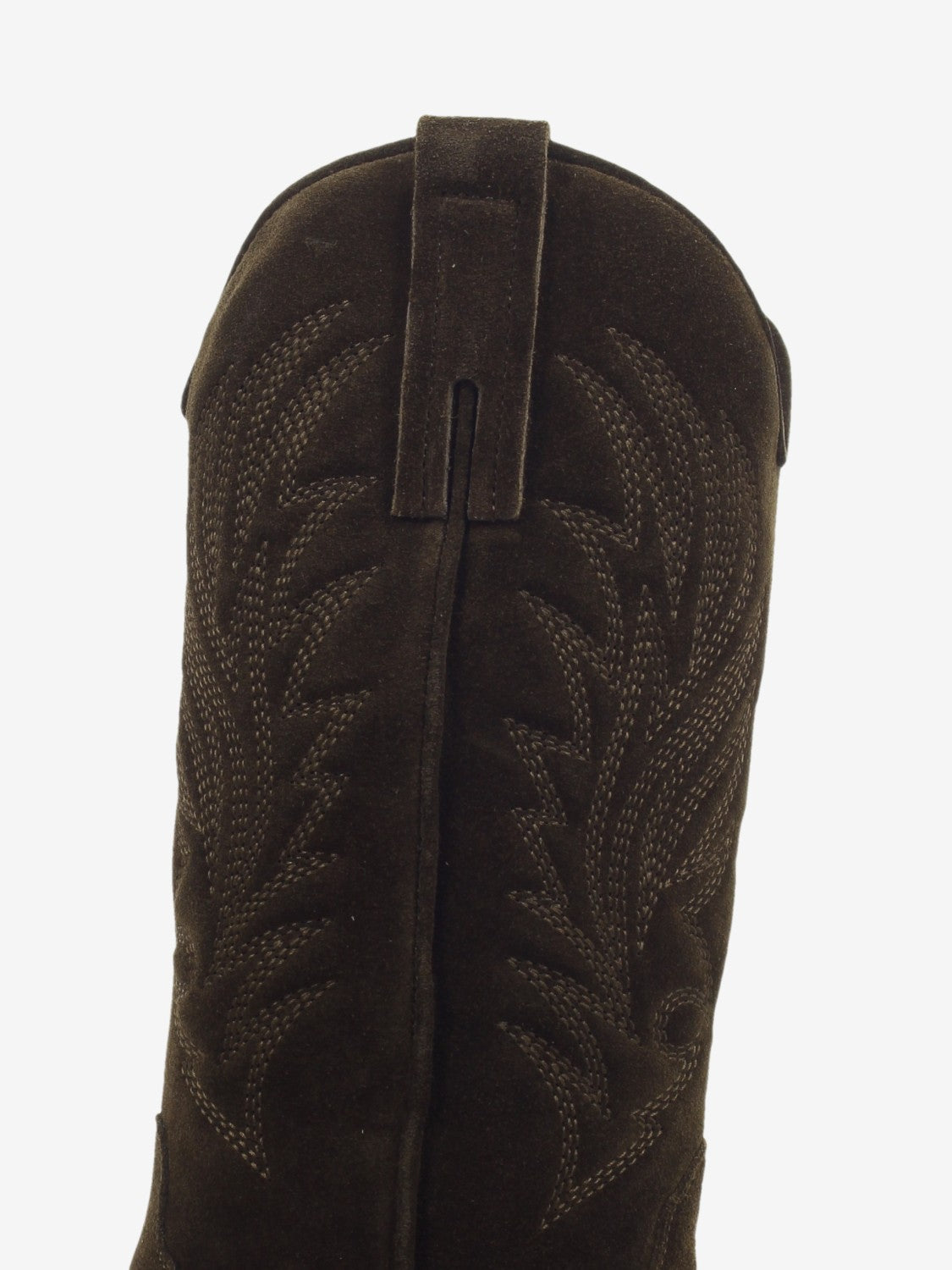 Stivali texani in suede marroni