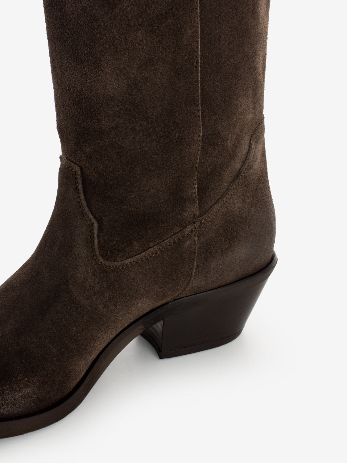 Stivali texano camoscio used castagno