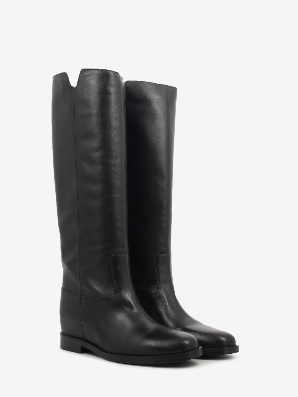 Stivali Velour in pelle nero