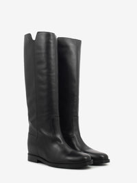 Stivali Velour in pelle nero