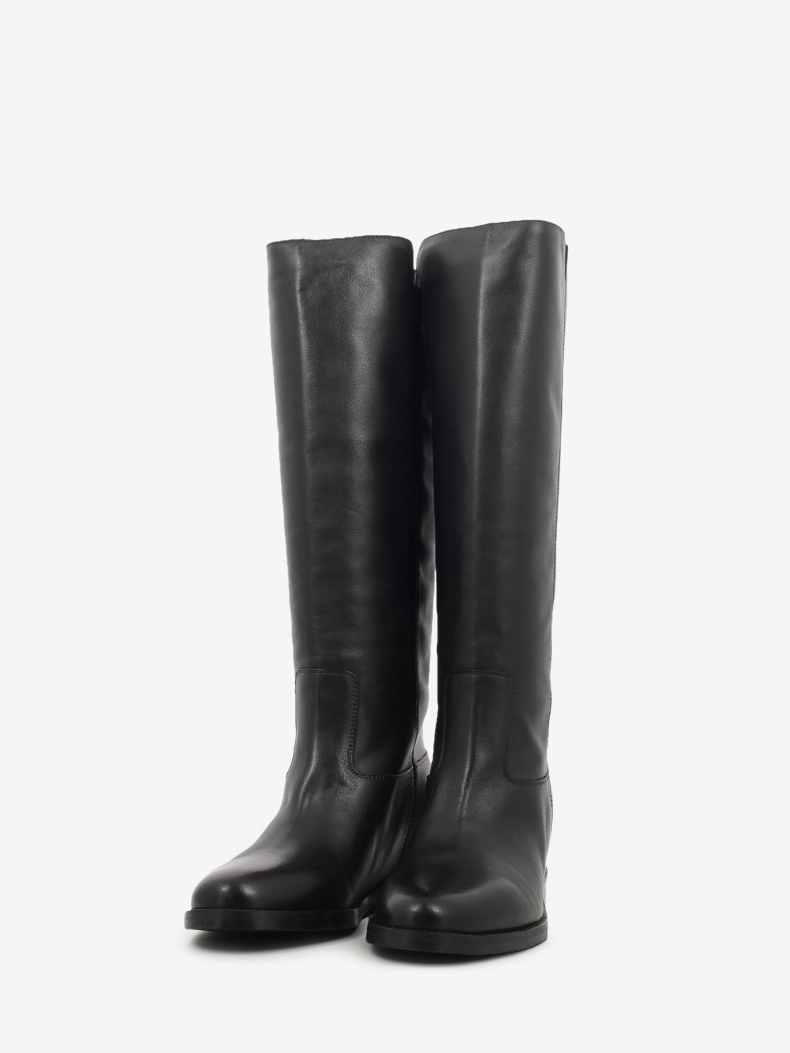 Stivali Velour in pelle nero