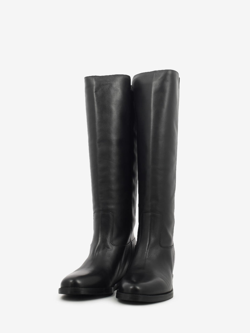Stivali Velour in pelle nero