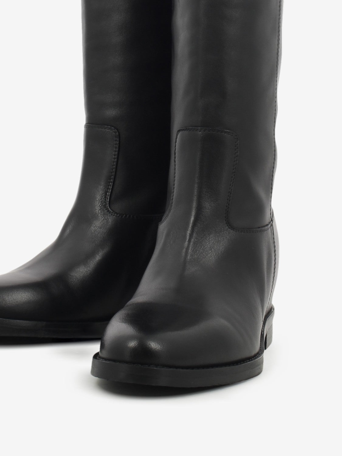 Stivali Velour in pelle nero