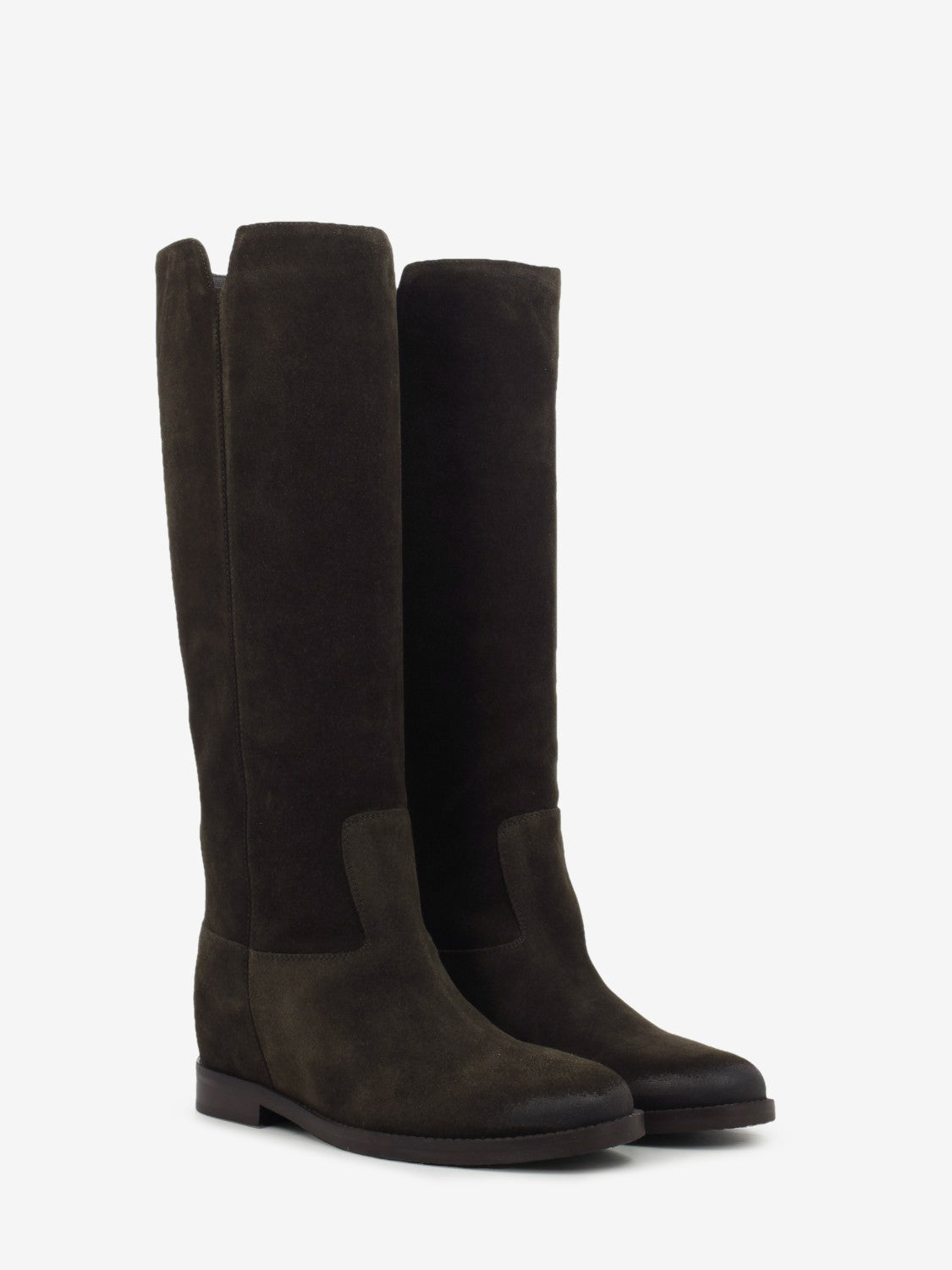 Stivali Velour in suede testa di moro