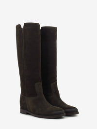 Stivali Velour in suede testa di moro