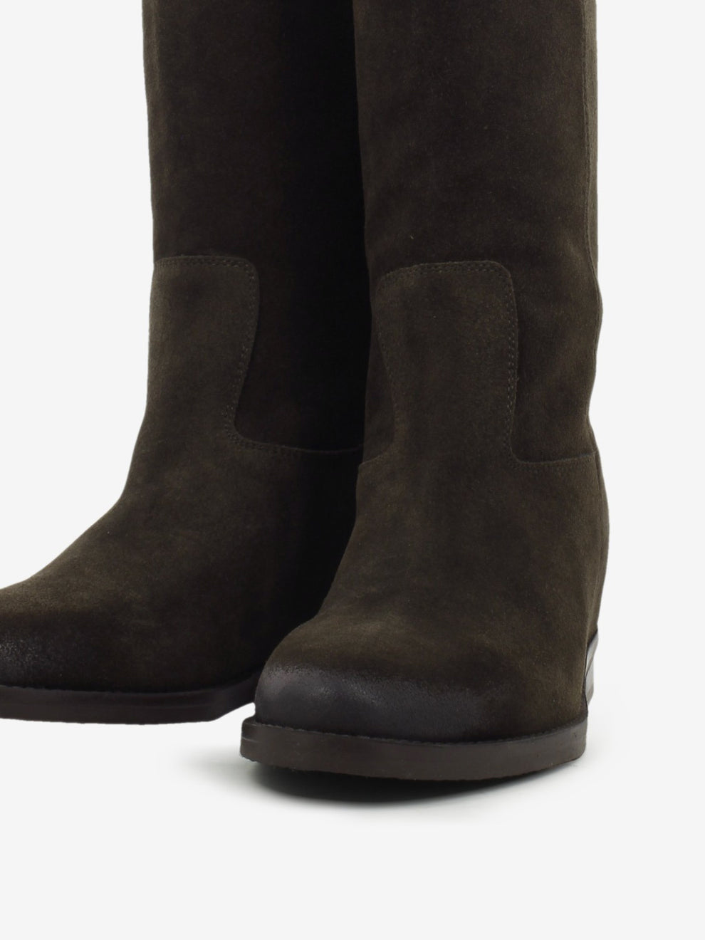 Stivali Velour in suede testa di moro