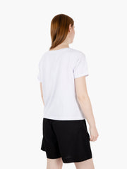 STIMM - T-shirt a scatola con taschino bianco