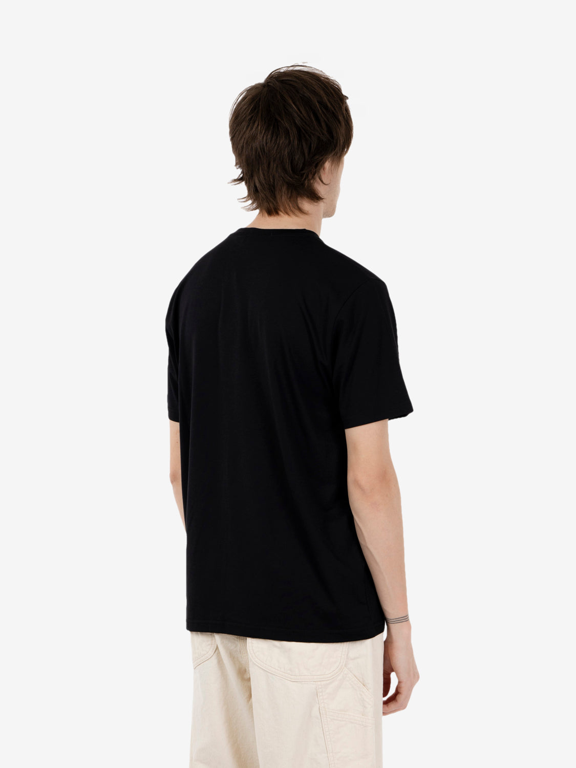Basic black cotton T-shirt