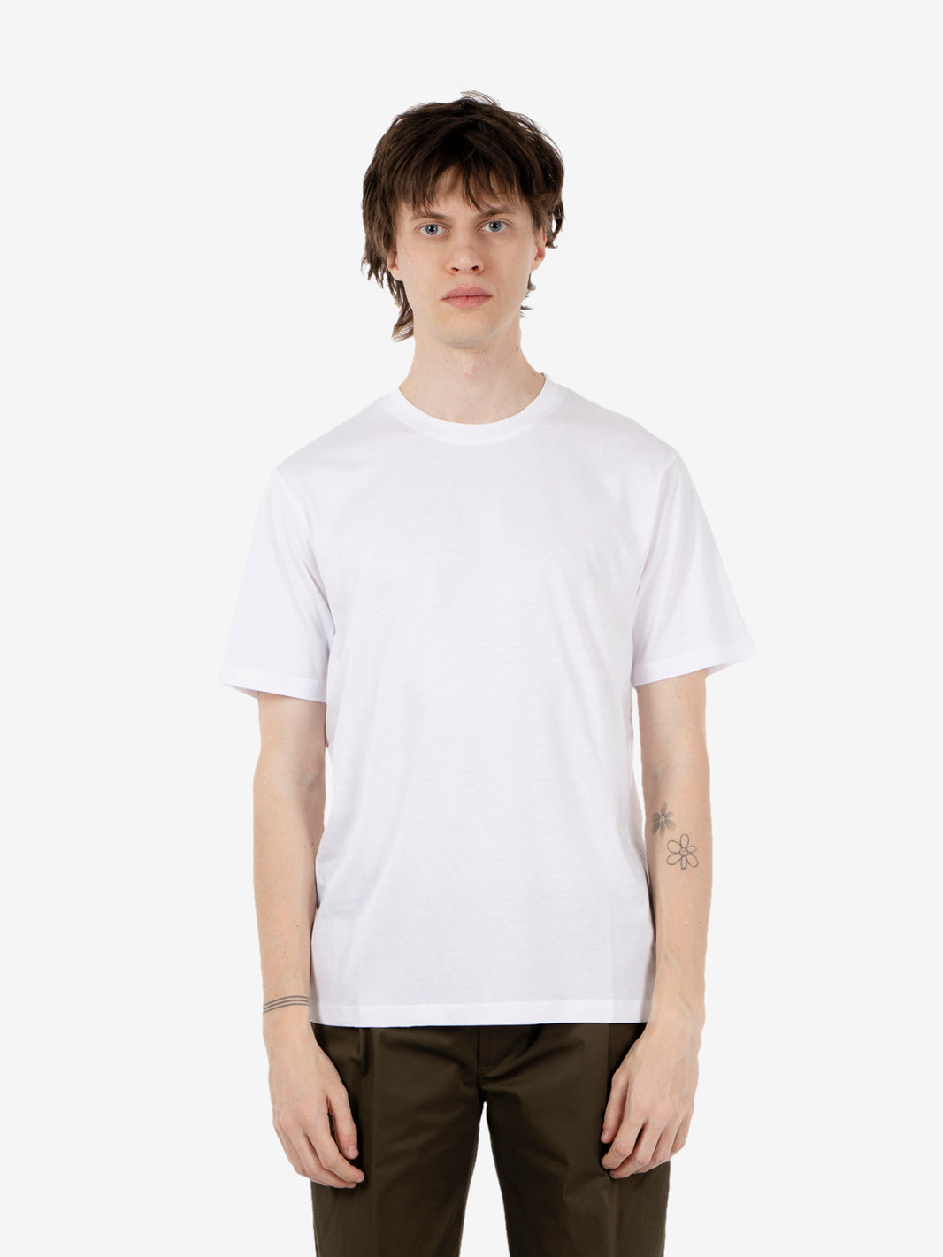 T-shirt basic cotone white