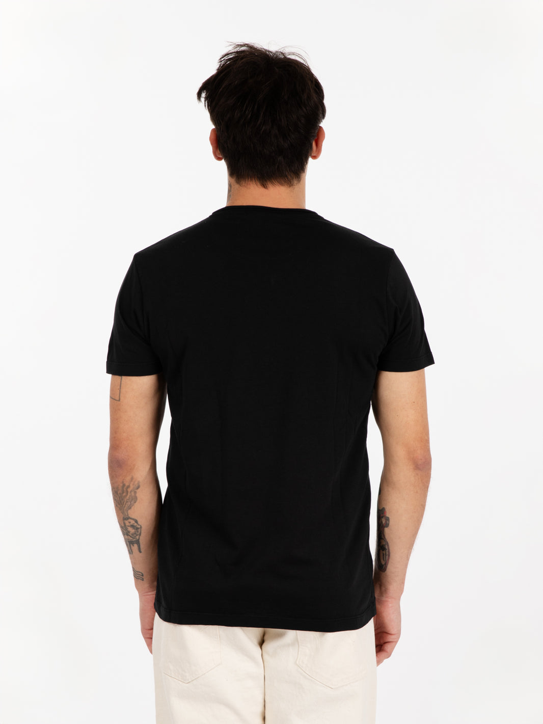 T-shirt basic girocollo nero