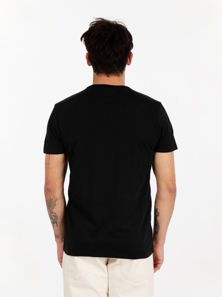 STIMM - T-shirt basic girocollo nero