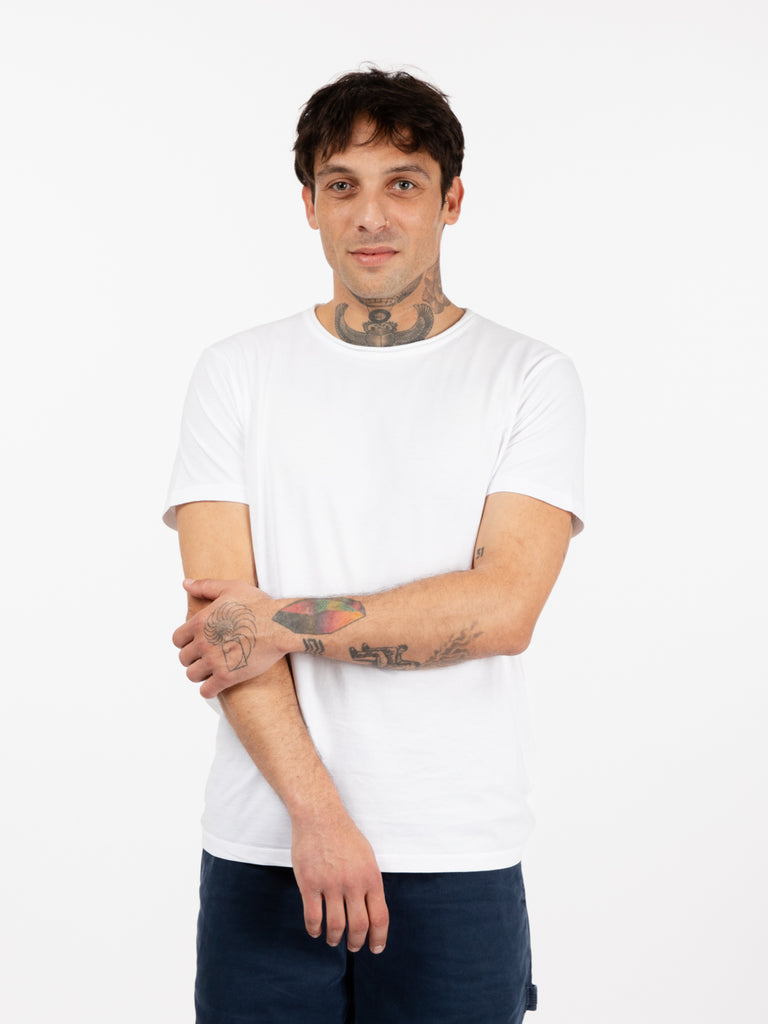 STIMM - T-shirt basic girocollo white