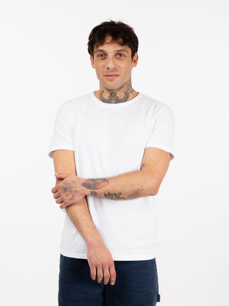 T-shirt basic girocollo white