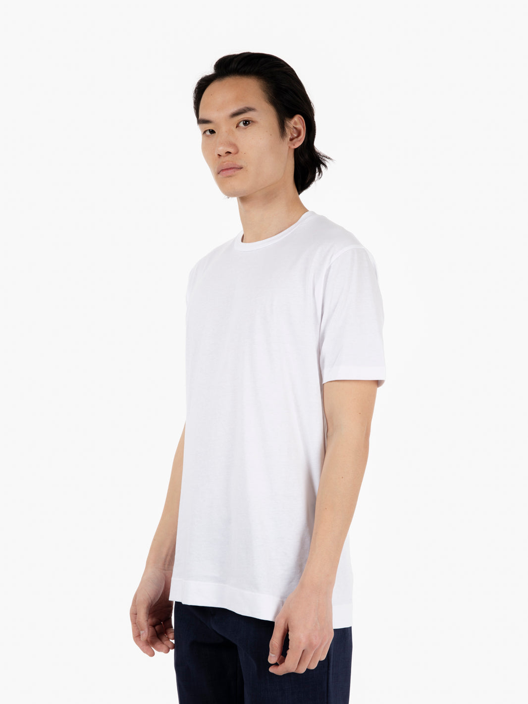 T-shirt basica in cotone bianco