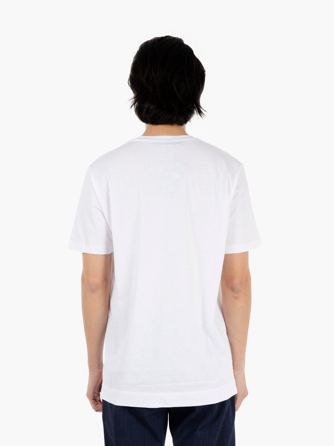 T-shirt basica in cotone bianco
