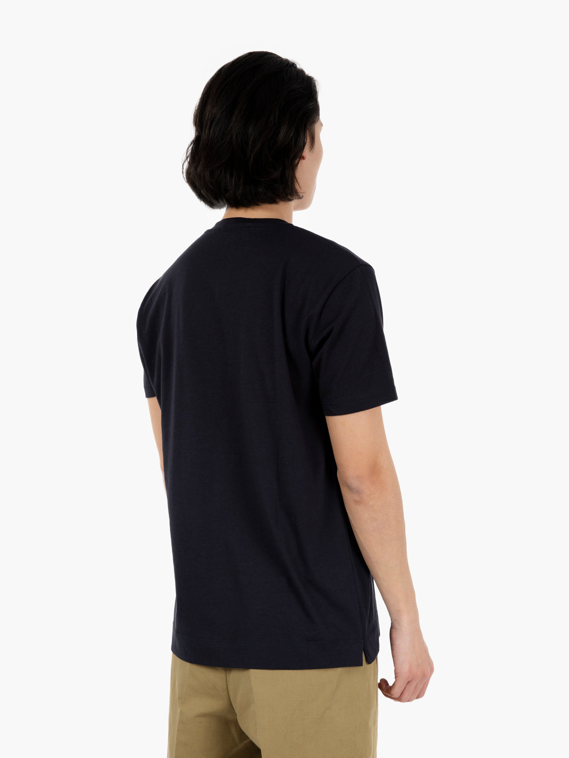 T-shirt basica in cotone navy