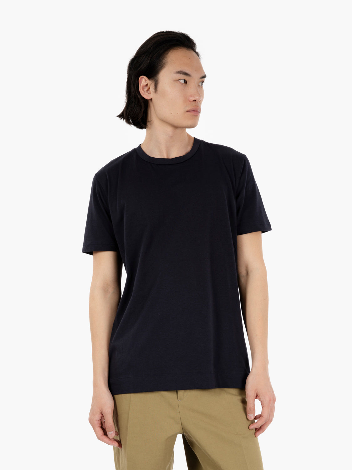 T-shirt basica in cotone navy