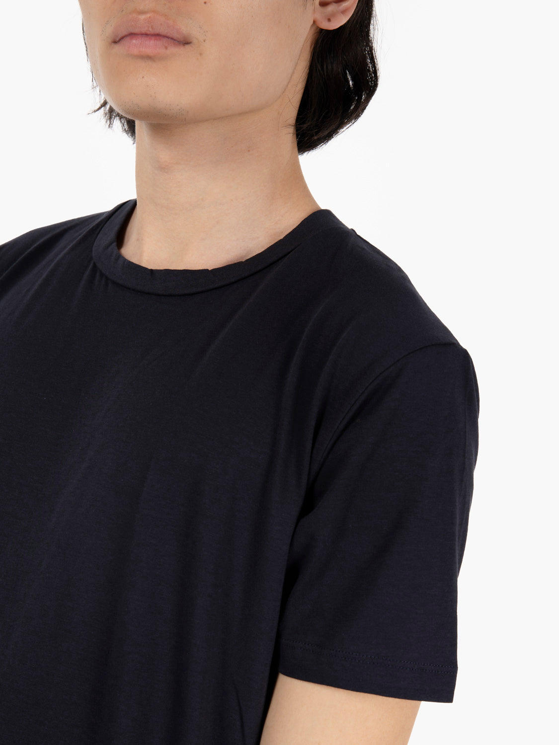 T-shirt basica in cotone navy