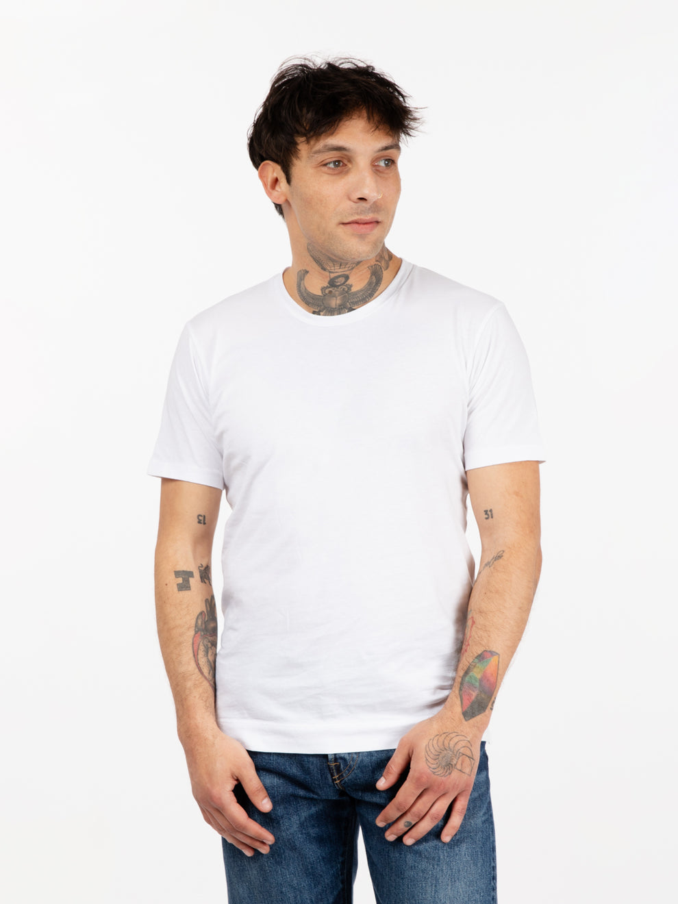 T-shirt girocollo basic bianco