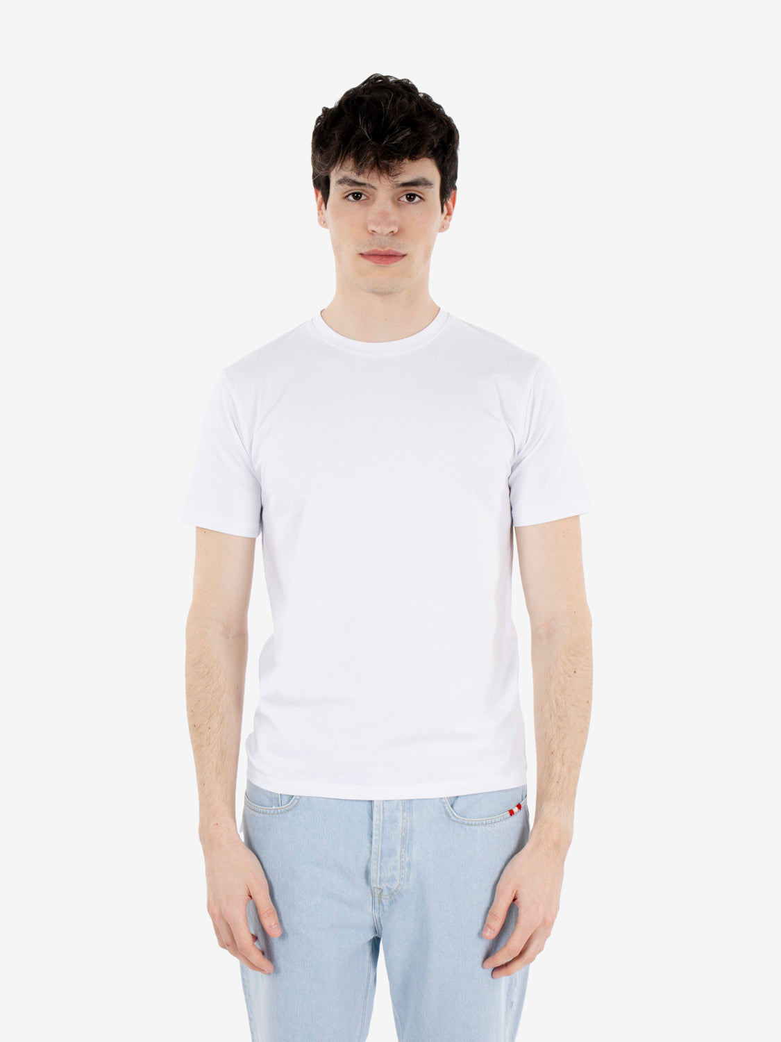 T-shirt girocollo bianco ottico