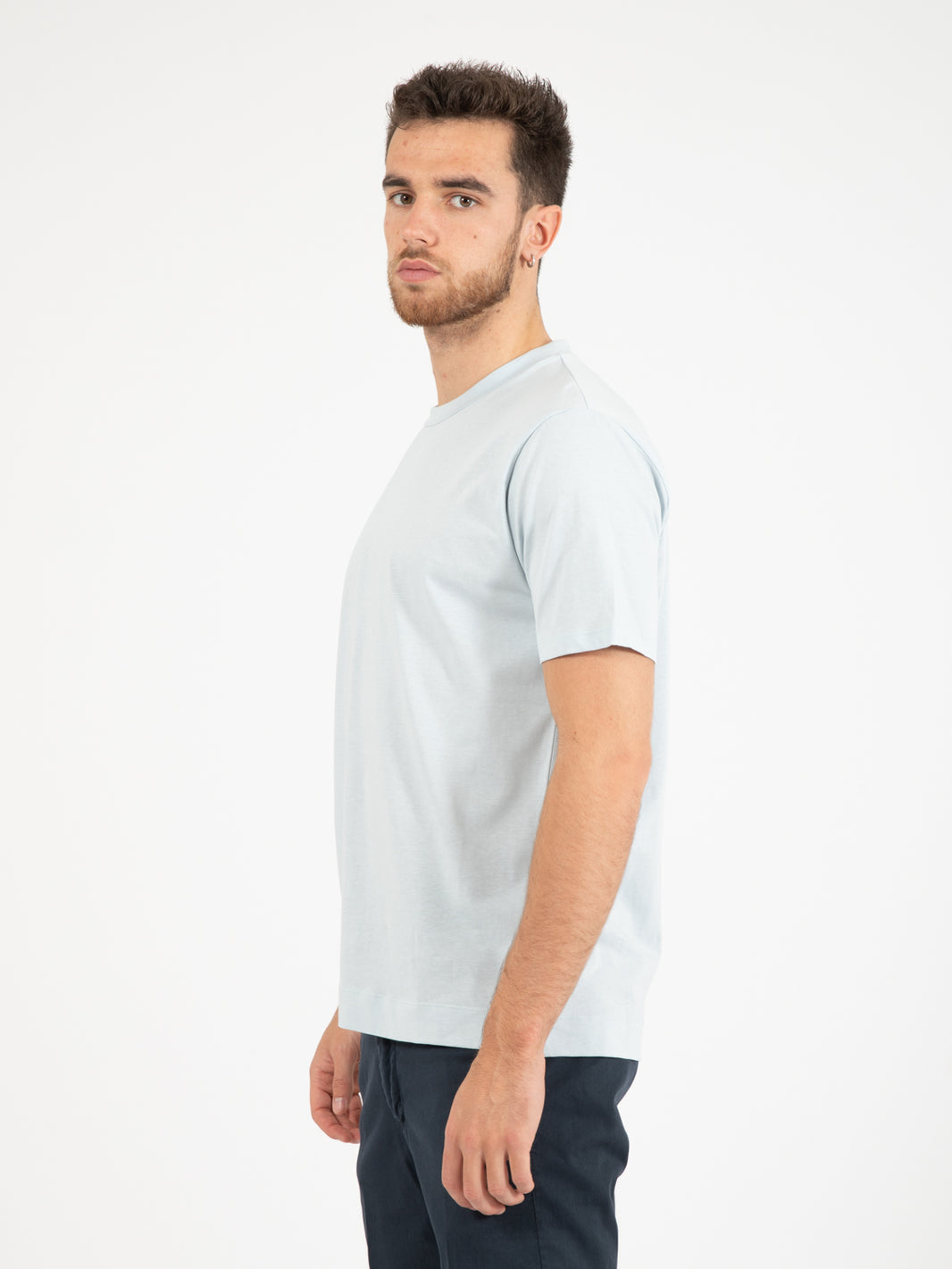 Light blue crew neck T-shirt