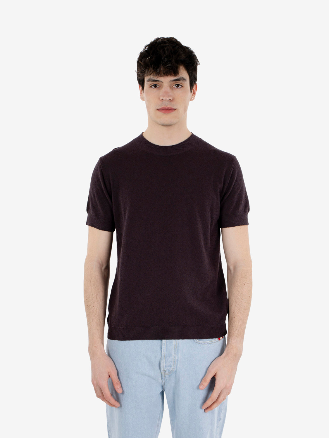 T-shirt girocollo moka