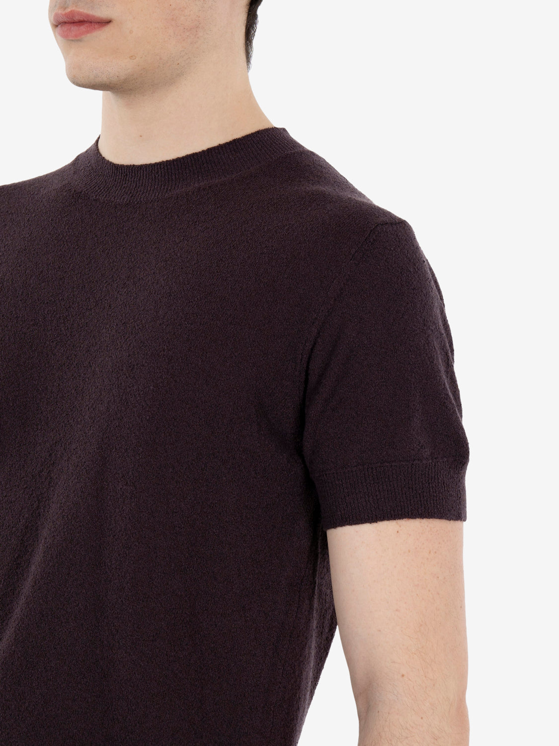 T-shirt girocollo moka