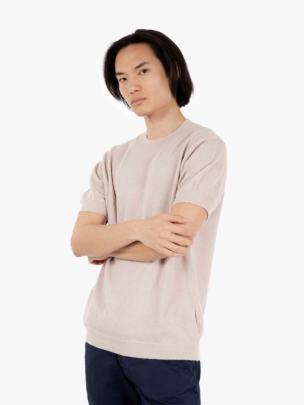 Organic cotton gianduja crew-neck t-shirt