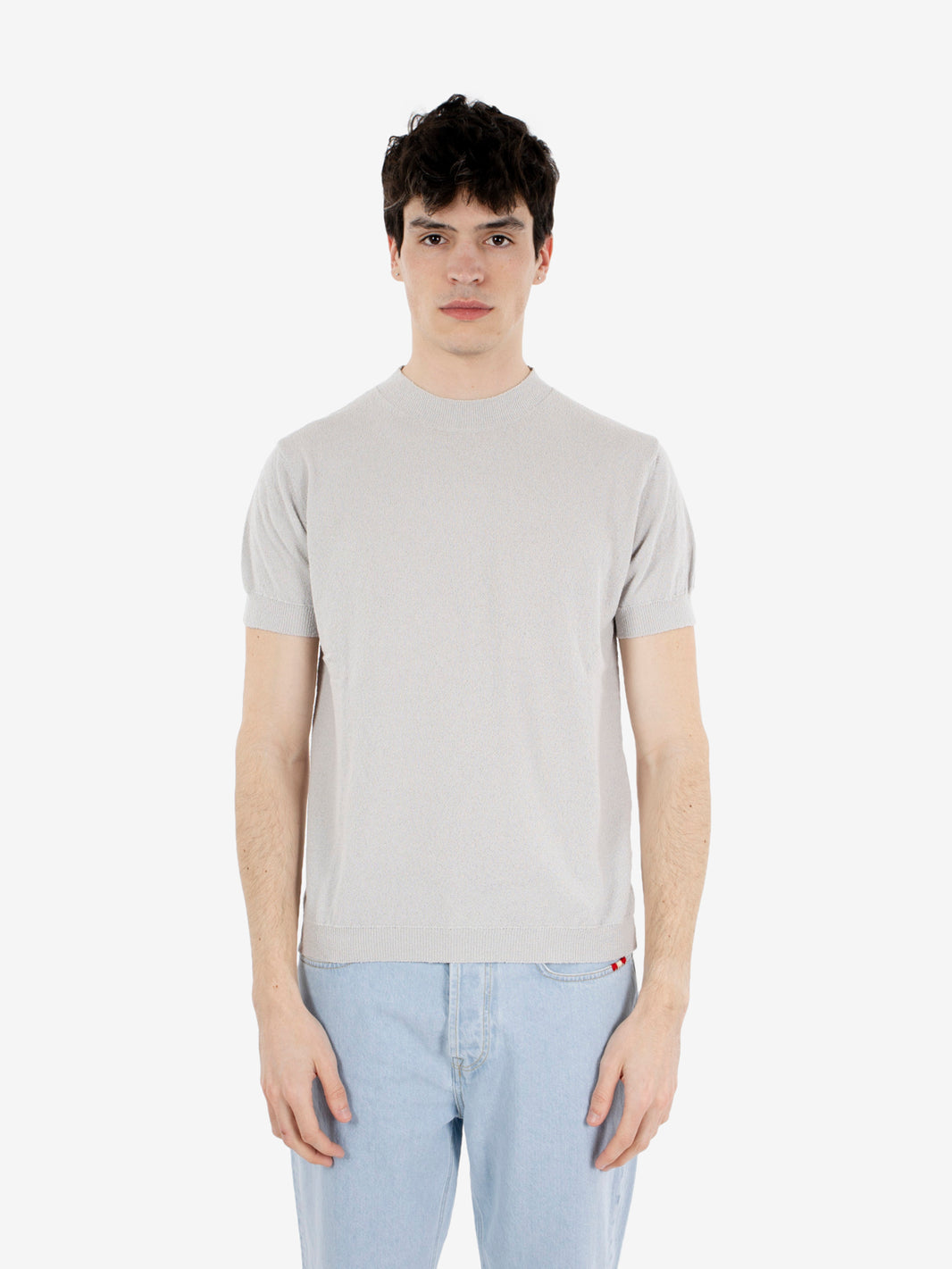 T-shirt girocollo perla