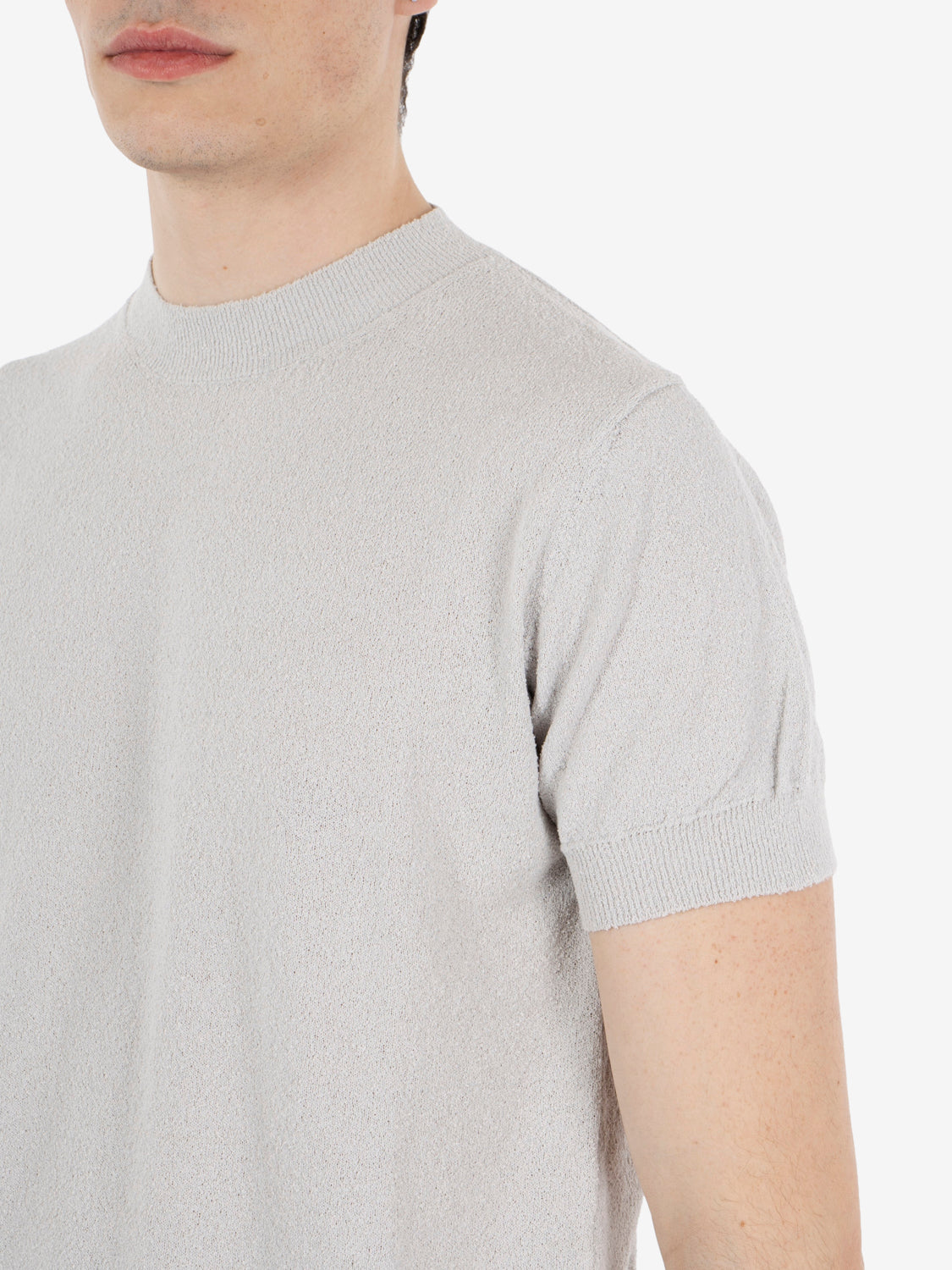 T-shirt girocollo perla