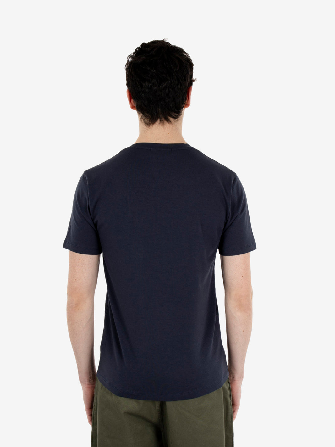 T-shirt girocollo stretch blu