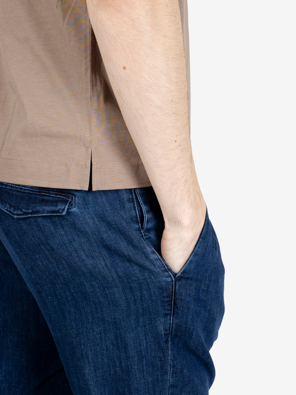 T-shirt in cotone glace