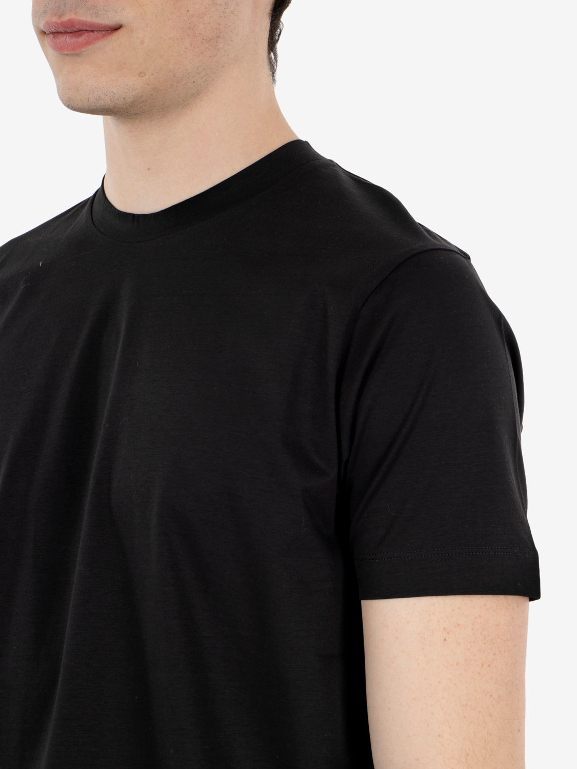 T-shirt in cotone nero