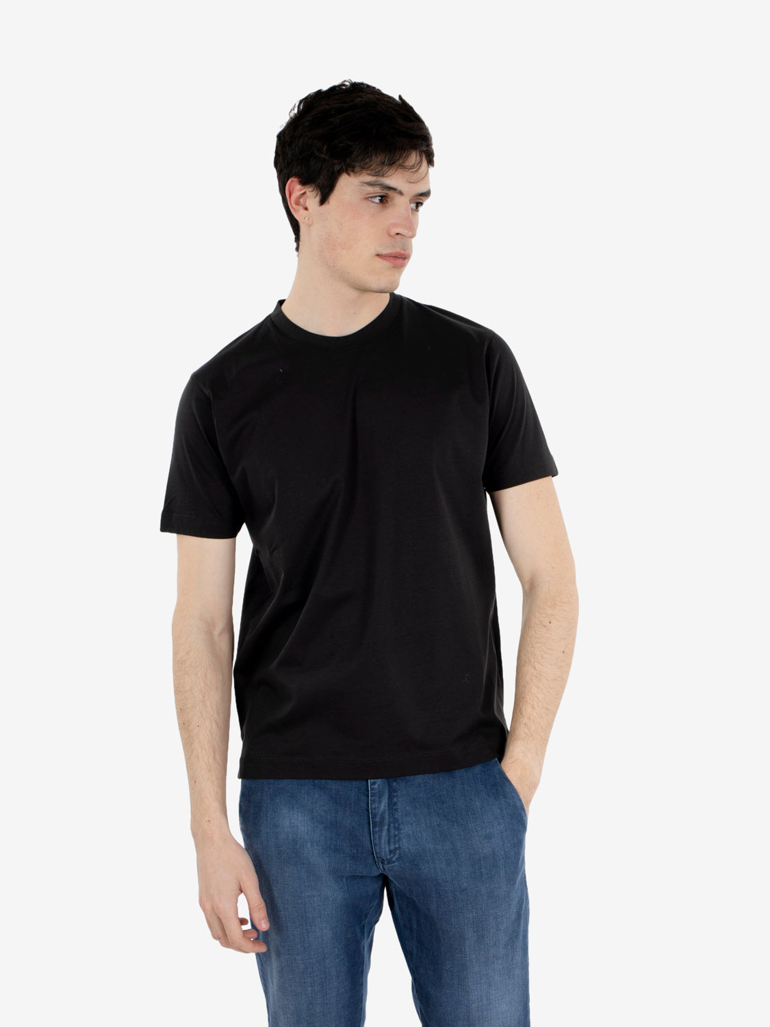 T-shirt in cotone nero