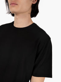 T-shirt in maglia cotone nero