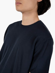 STIMM - T-shirt in maglia cotone notte