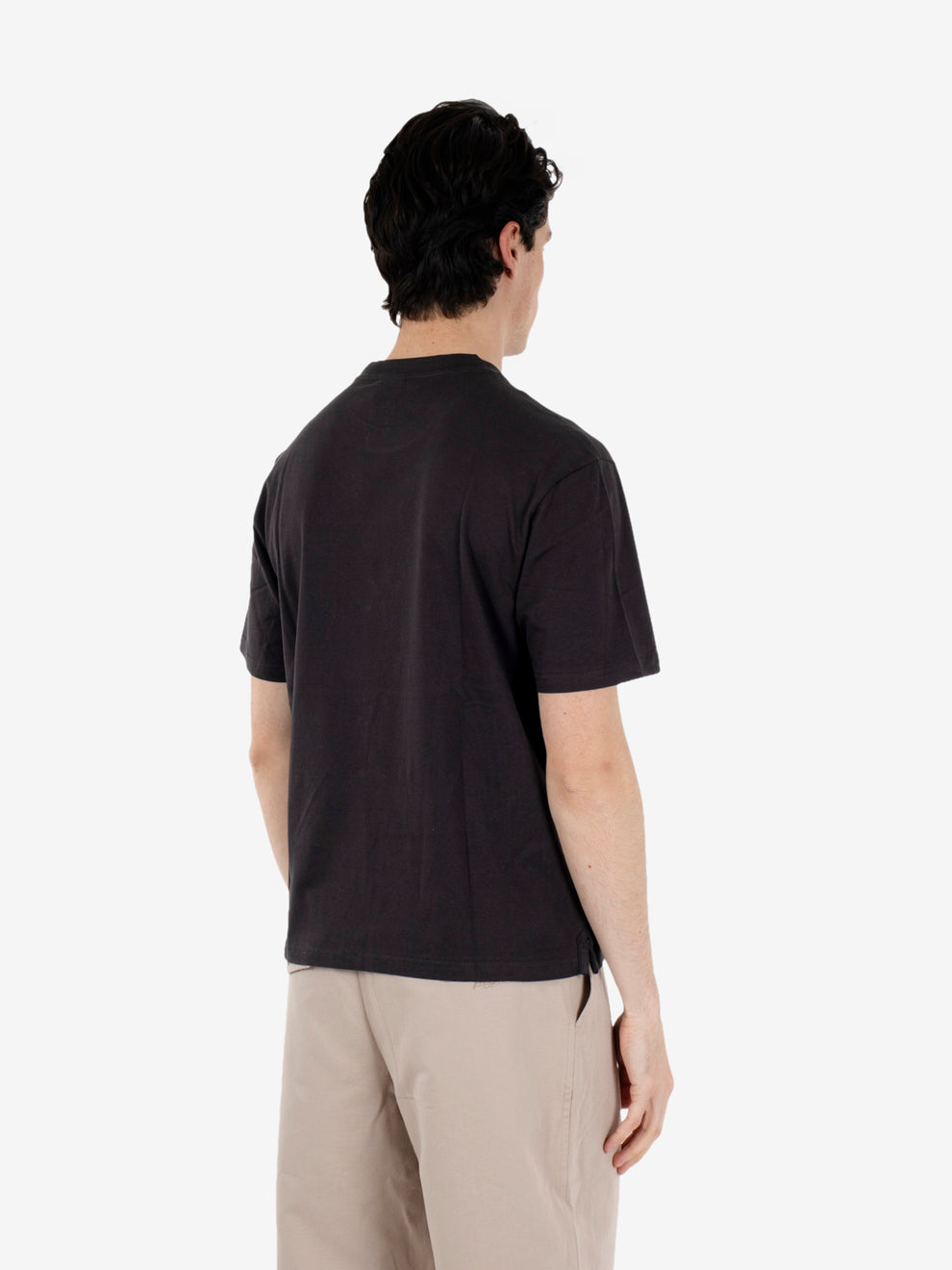 T-shirt jersey con taschino black