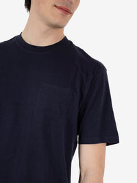 T-shirt jersey con taschino navy