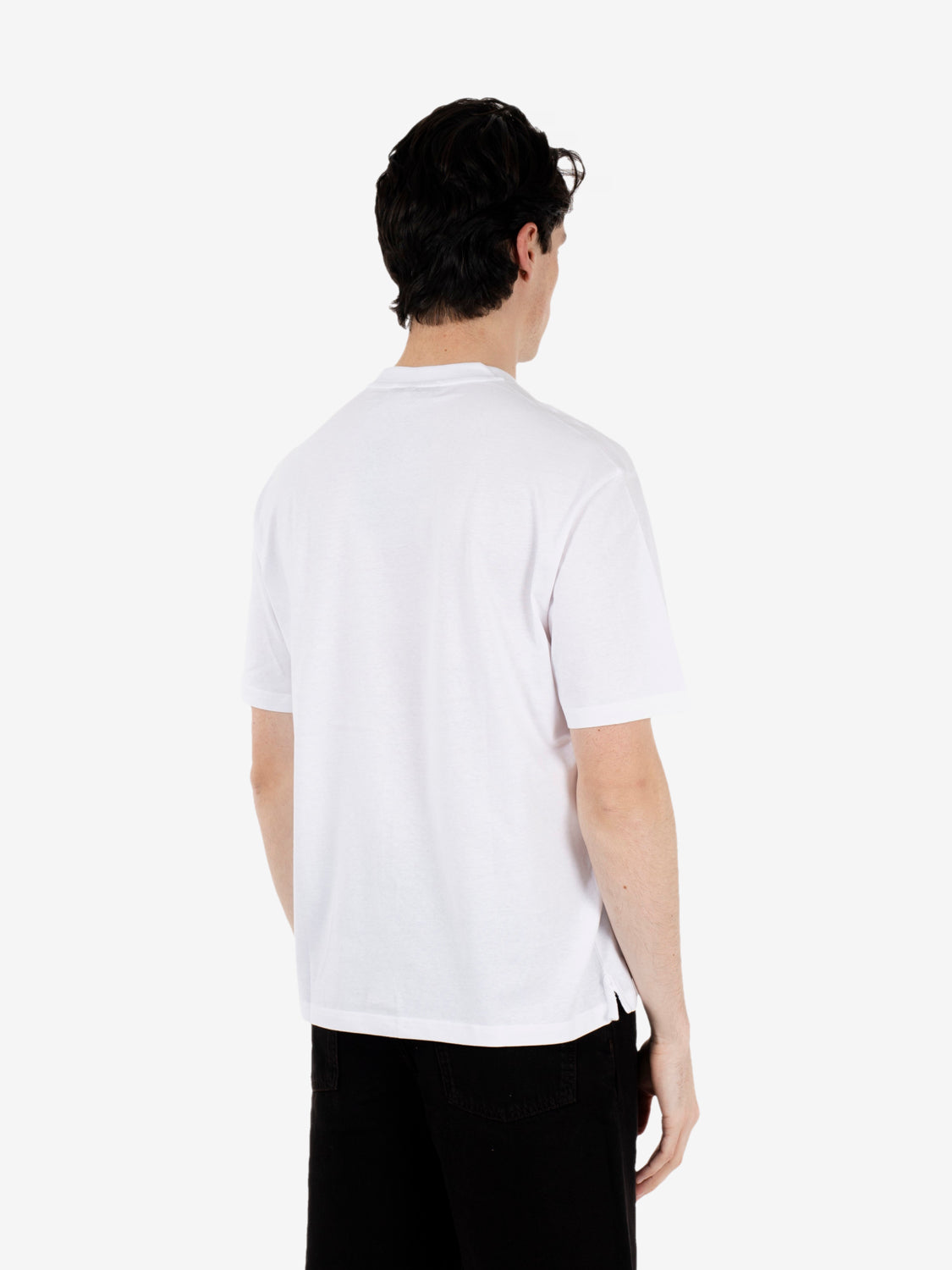 T-shirt jersey con taschino white