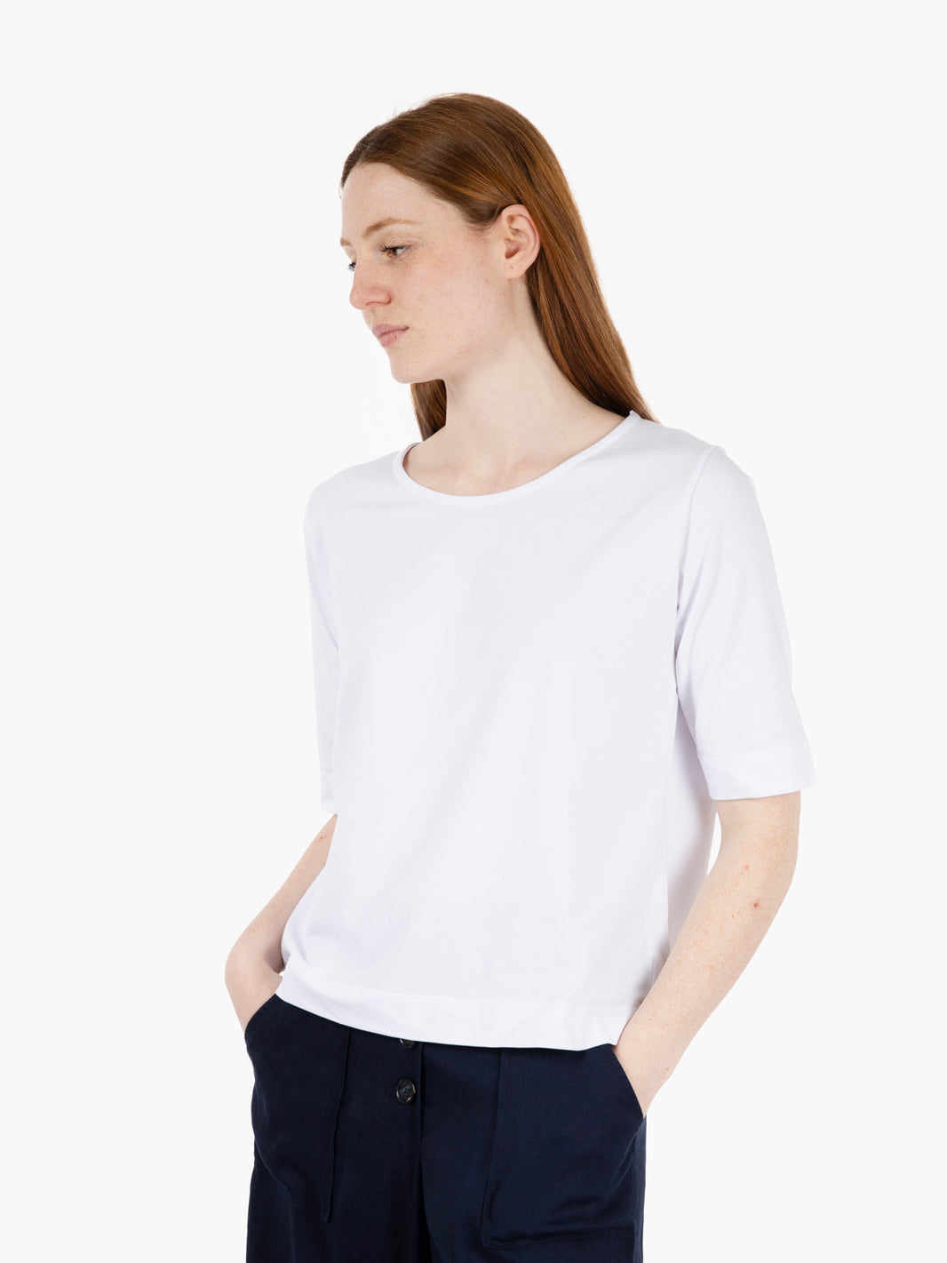 White 3/4 Sleeve T-Shirt Camp