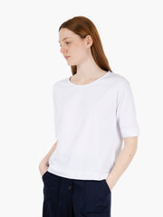 STIMM - T-shirt maniche a 3/4 bianco camp