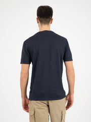 STIMM - T-Shirt Serafino blu