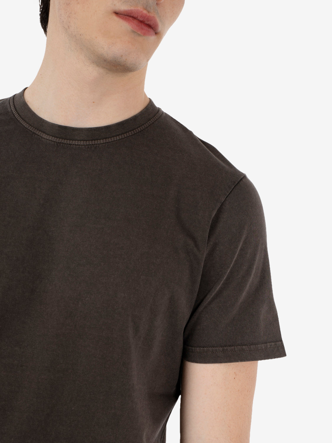 T-shirt stone wash moka