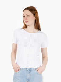 T-shirt swarosky white camp